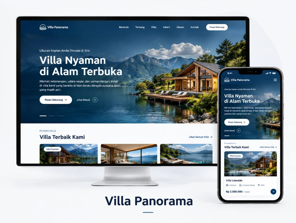 Website Penginapan Villa Panorama